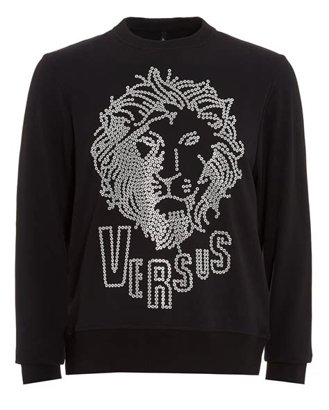 Versus Versace Men's Lion Logo Sweatshirt Black XL NWT 